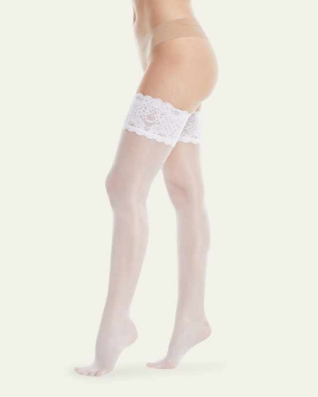 Satin Touch Stay-Up Thigh-Highs